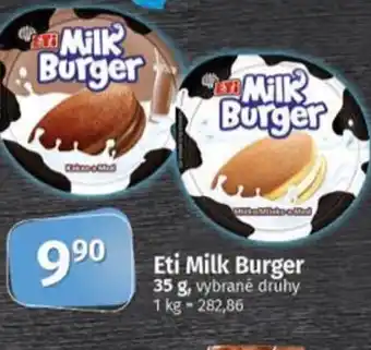 Coop Eti Milk Burger nabídka