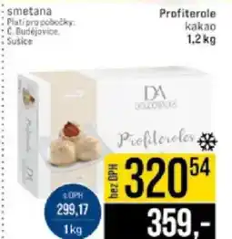 Jip Profiterole kakao nabídka