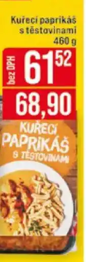 Jip Kuřecí paprikaš stěstovinami nabídka