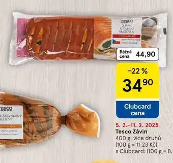 Tesco Tesco Závin, 400 g, více druhů nabídka