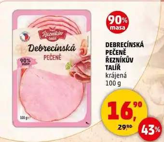 Penny Market DEBRECÍNSKÁ PEČENĚ ŘEZNÍKŮV TALÍŘ krájená, 100 g nabídka