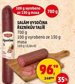 Penny Market SALÁM VYSOČINA ŘEZNÍKŮV TALÍŘ, 700 g nabídka