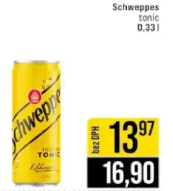 Jip Schweppes tonic nabídka