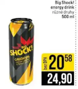 Jip Big Shock! energy drink nabídka