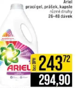 Jip Ariel prací gel, prášek, kapsle nabídka