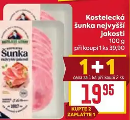 Billa Kostelecká šunka nejvyšší jakosti nabídka