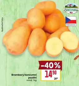 Billa Brambory konzumní pozdní nabídka