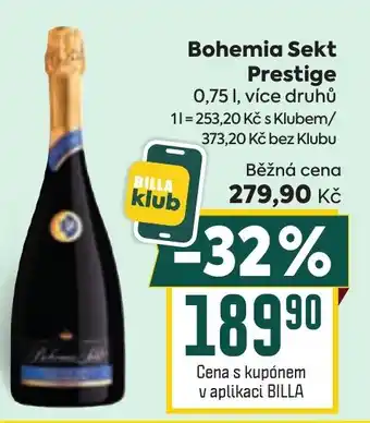 Billa Bohemia Sekt Prestige nabídka