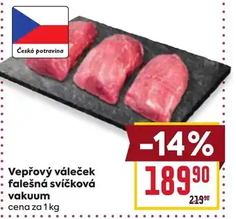 Billa Vepřový váleček falešná svíčková vakuum nabídka