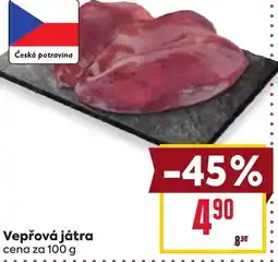 Billa Vepřová játra nabídka