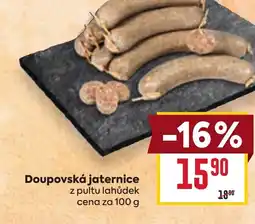 Billa Doupovská jaternice nabídka