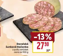 Billa Davelská šunková tlačenka nabídka