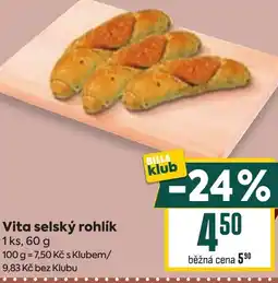 Billa Vita selský rohlík nabídka