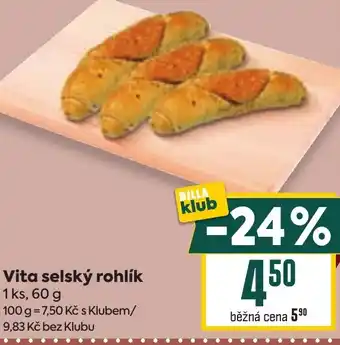 Billa Vita selský rohlík nabídka