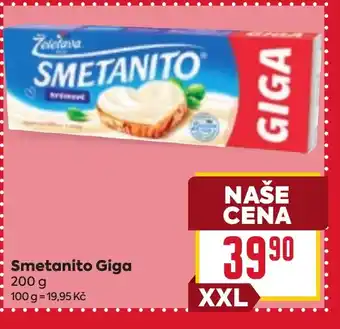 Billa Smetanito Giga nabídka