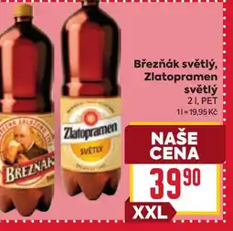 Billa Březňák světlý, Zlatopramen světlý nabídka