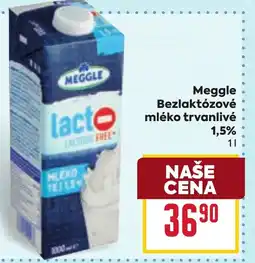 Billa Meggle Bezlaktózové mléko trvanlivé 1.5% nabídka