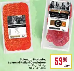 Billa Spianata Piccante, Salamini Italiani Cacciatore nabídka