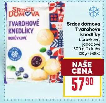 Billa Srdce domova Tvarohové knedlíky nabídka