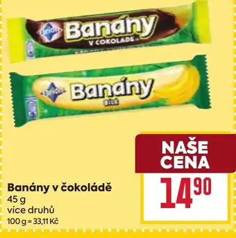 Billa Banány v čokoládě nabídka