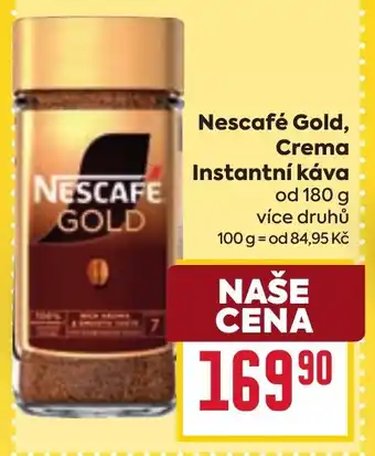 Billa Nescafé Gold, Crema Instantní káva nabídka