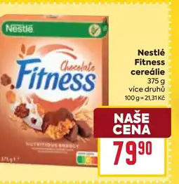 Billa Nestlé Fitness cereálie nabídka