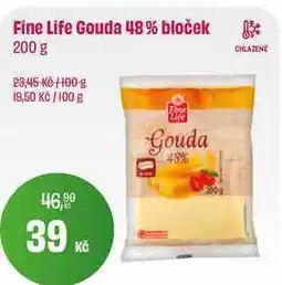 BonVeno Fine Life Gouda 48% bloček 200 g nabídka