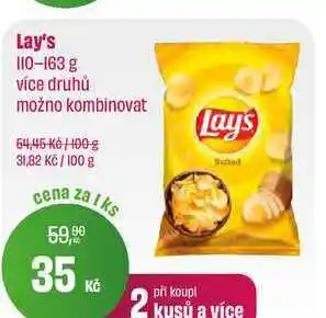 BonVeno Lay's chips 110g, vybrané druhy nabídka