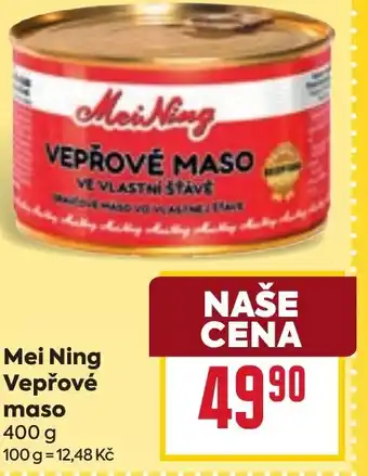 Billa Mei Ning Vepřové maso nabídka