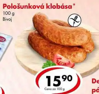 CBA Pološunková klobása, 100 g nabídka