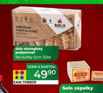 Tamda Foods Solo ekologický podpalovač 1ks svitky 5cm 32ks nabídka