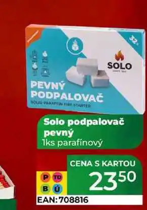 Tamda Foods Solo podpalovač pevný 1ks parafínový nabídka