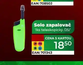 Tamda Foods Solo zapalovač 1ks teleskopický /25 nabídka