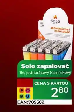 Tamda Foods Solo zapalovač 1ks jednorázový kamínkový nabídka