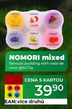 Tamda Foods NOMORI mixed flavours pudding with nata de COCO @6x72g nabídka