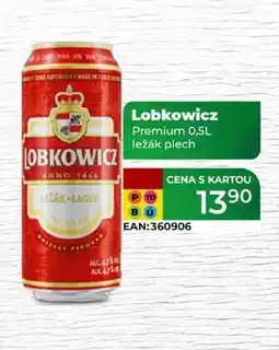 Tamda Foods Lobkowicz Premium 0,5L ležák plech nabídka