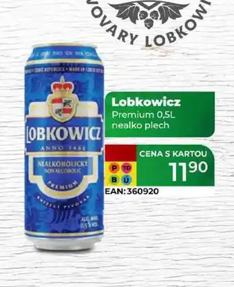 Tamda Foods Lobkowicz Premium 0,5L nealko plech nabídka