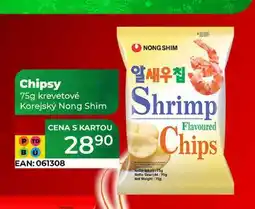 Tamda Foods Chipsy 75g krevetové Korejský Nong Shim nabídka