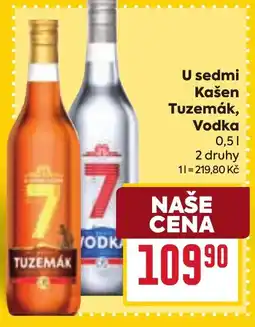 Billa U sedmi Tuzemák, Vodka nabídka