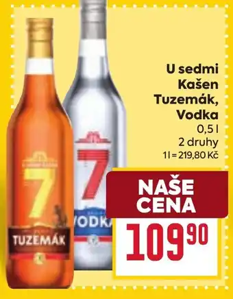 Billa U sedmi Tuzemák, Vodka nabídka