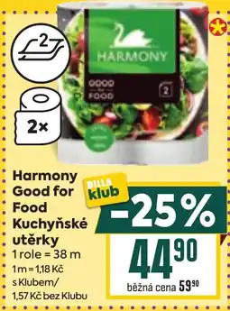 Billa Harmony Good for Food Kuchyňské utěrky nabídka