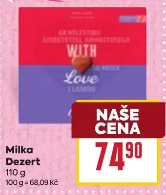 Billa Milka Dezert nabídka