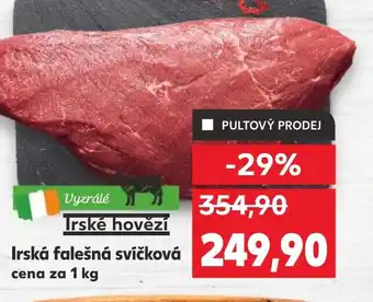 Kaufland Irská falešná svíčková nabídka