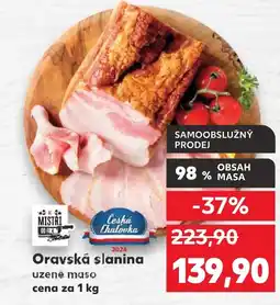 Kaufland Oravská slanina uzené maso nabídka