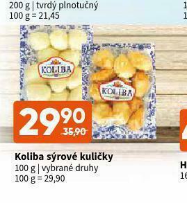 Terno Koliba sýrové kuličky nabídka