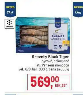 Makro Krevety black tiger nabídka