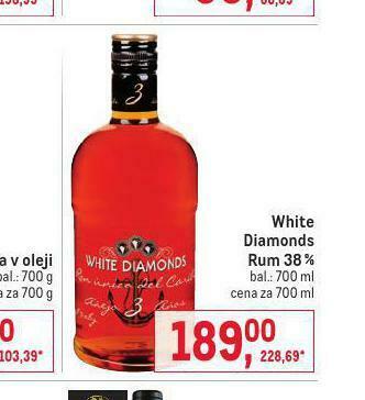 Makro White diamonds rum 38% nabídka