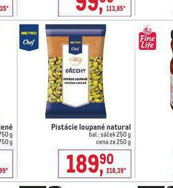 Makro Pistácie loupané natural nabídka