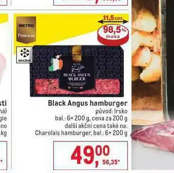 Makro Blask angus hamburger nabídka