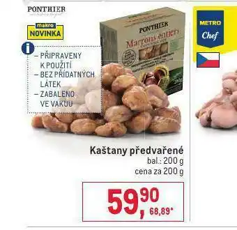 Makro Kaštany předvařené nabídka